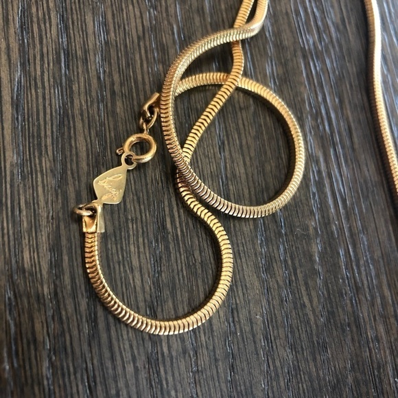 Vintage Biagi Piesces long necklace, gold tone cca.1970’s - Picture 8 of 9